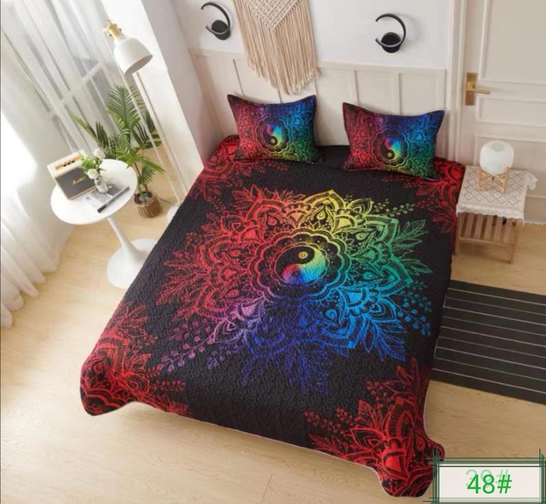 Cubrecamas 2 plazas con diseño