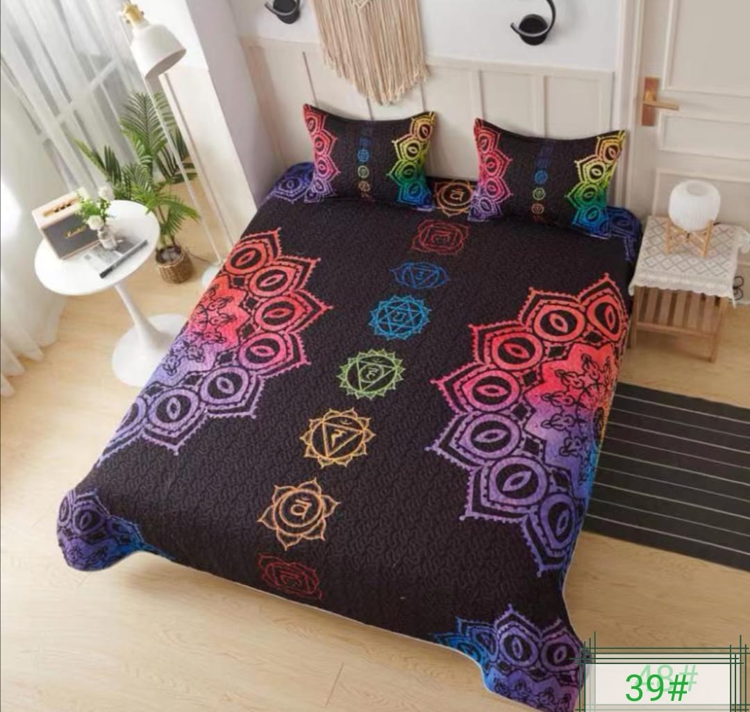 Cubrecamas 2 plazas con diseño