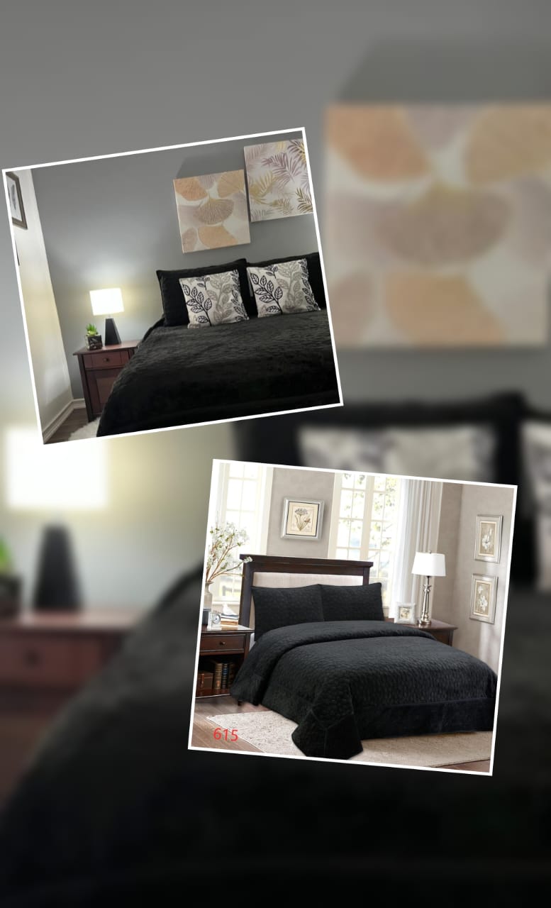 Cubrecamas  terciopelado 1.5 plazas