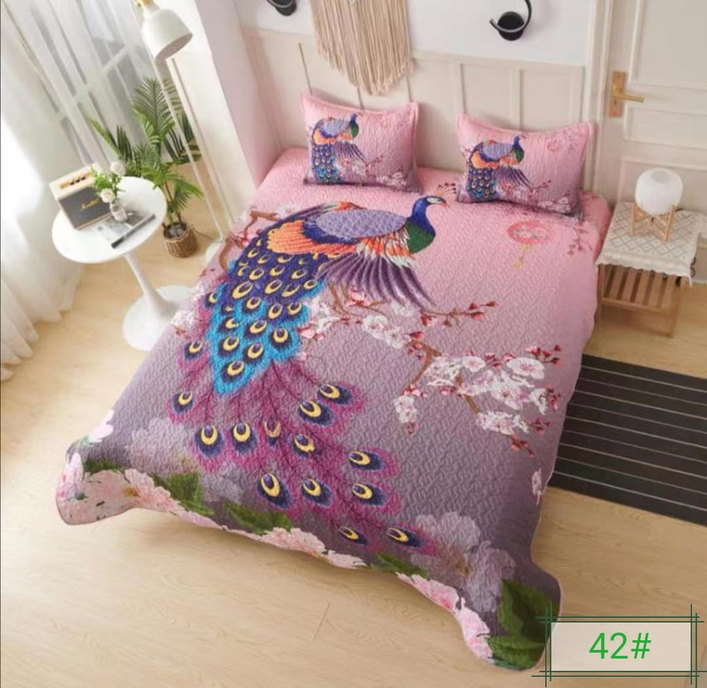 Cubrecamas 2 plazas con diseño