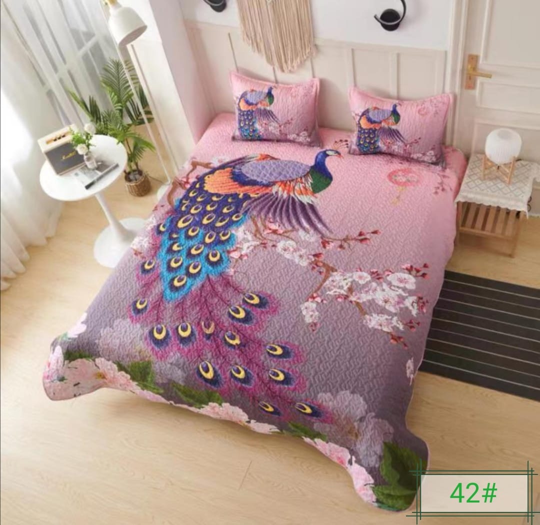 Cubrecamas 2 plazas con diseño