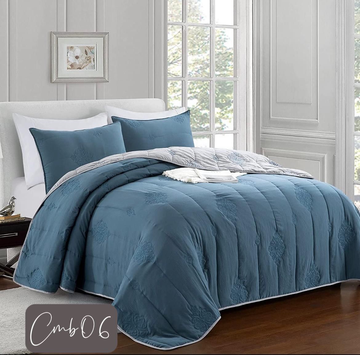 Cubrecamas bordados de algodón