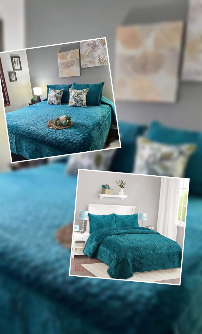 Cubrecamas  terciopelado king