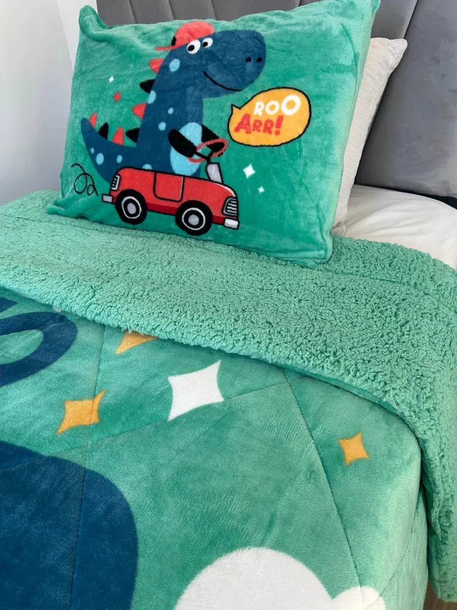 Cubrecama Infantil Polar con Chiporro 1.5 Plazas – Súper Suave y Calentito
