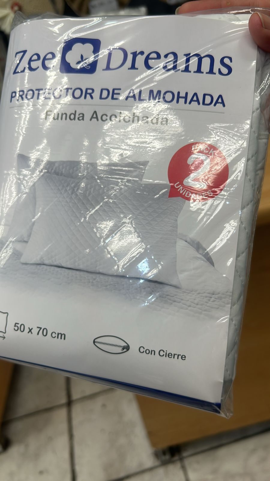 Protector almohada 50x70 cm pack 2