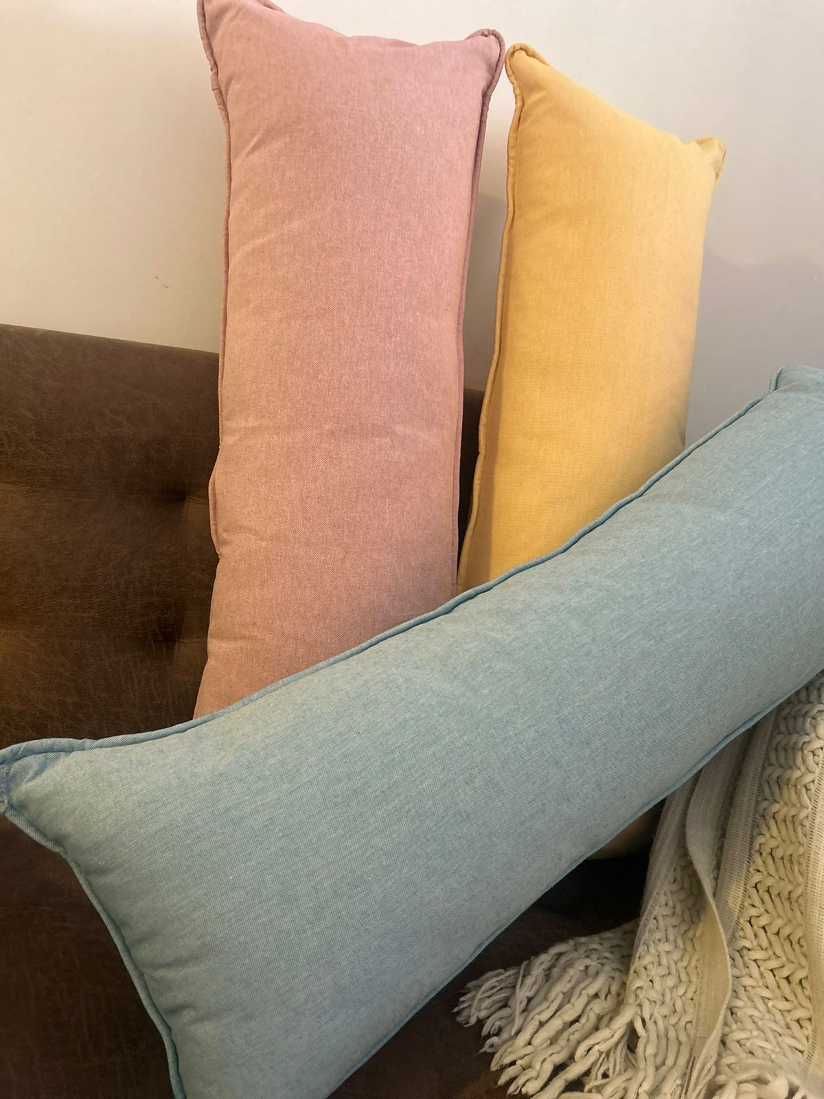 Cojin un tono rectangular 35 x 90cm