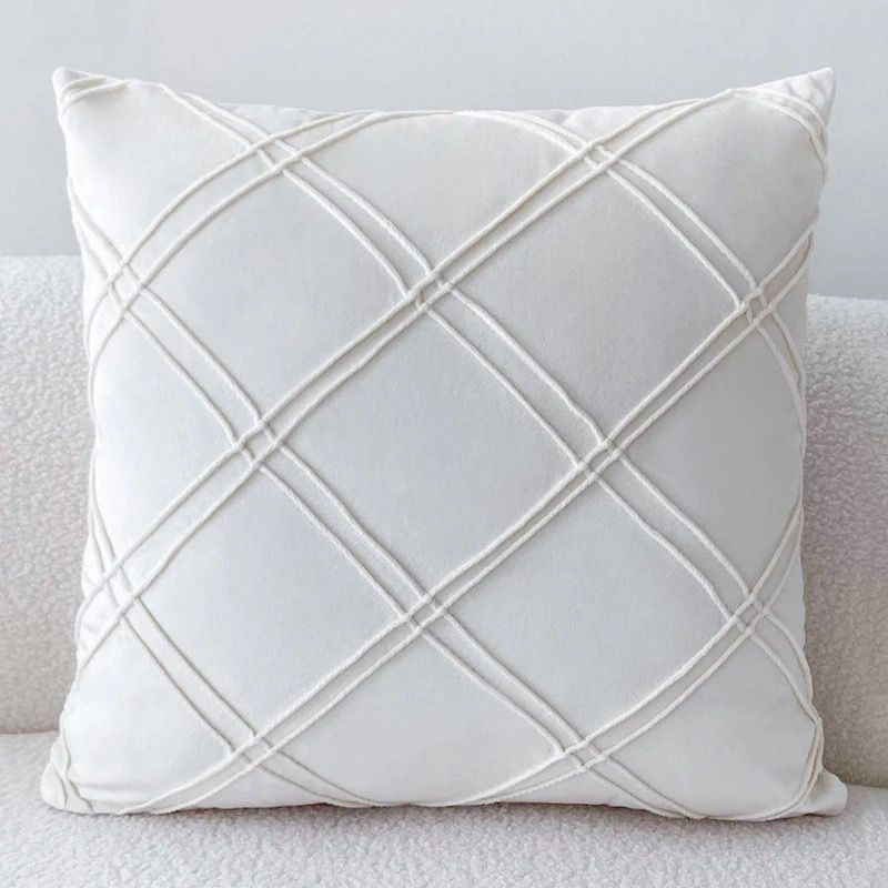 Fundas de cojines de terciopelo, doble pliegue