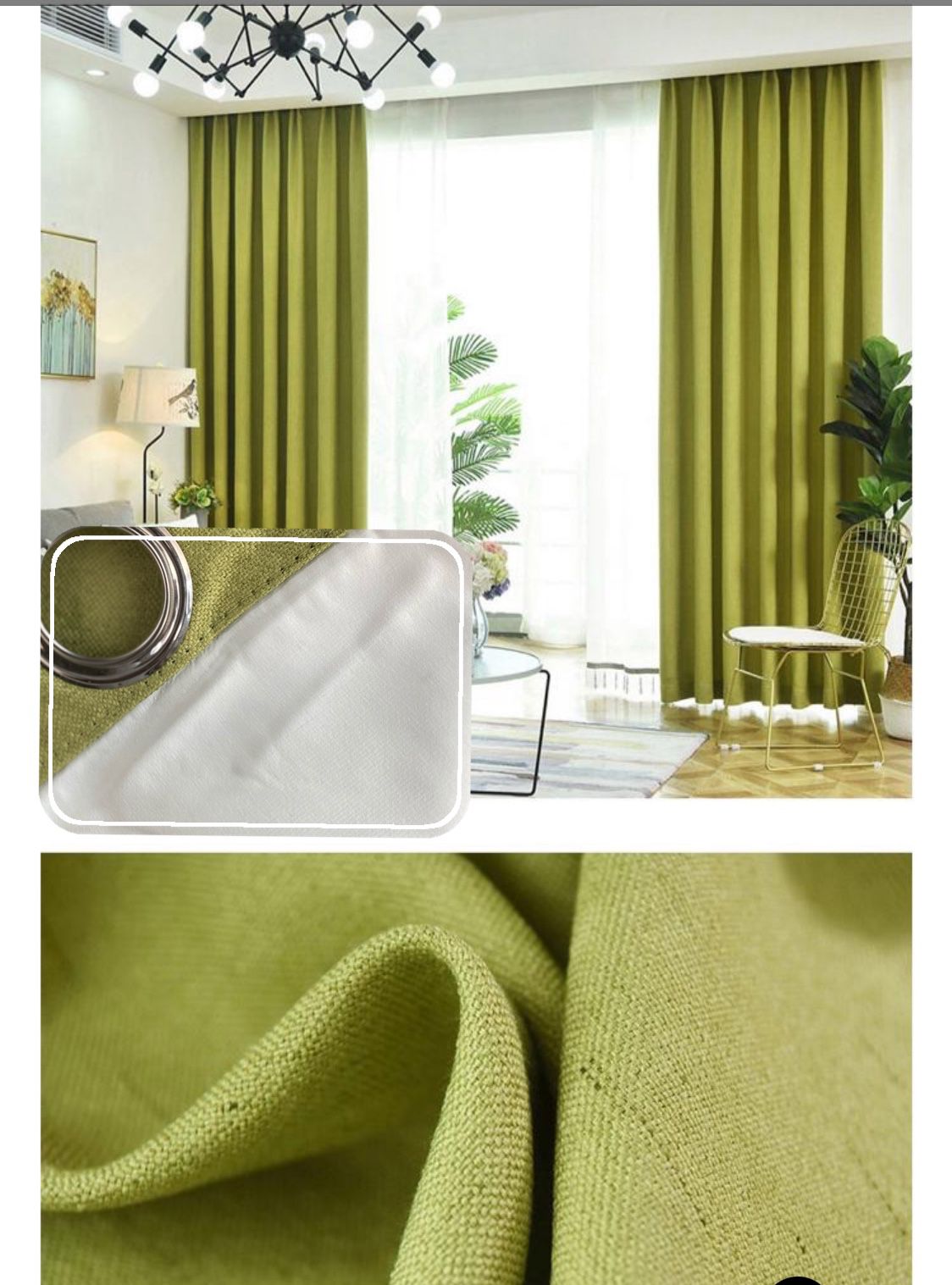 Cortinas black out engomada