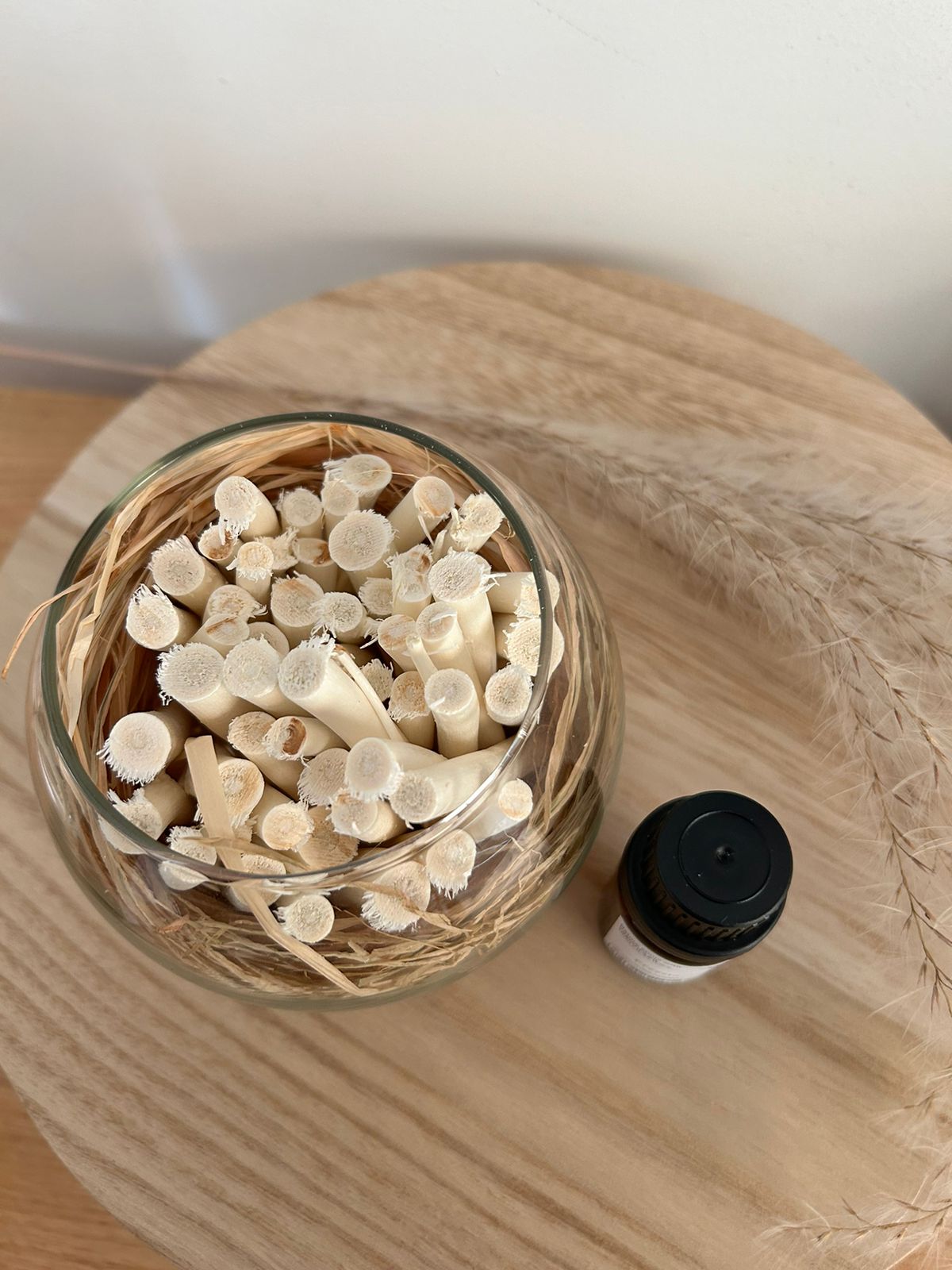 Copa de flores secas + aceite 10ml  freesia