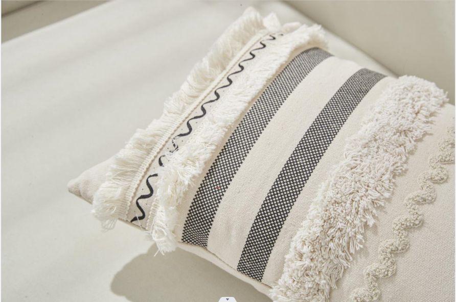 Fundas diseño boho con pompón