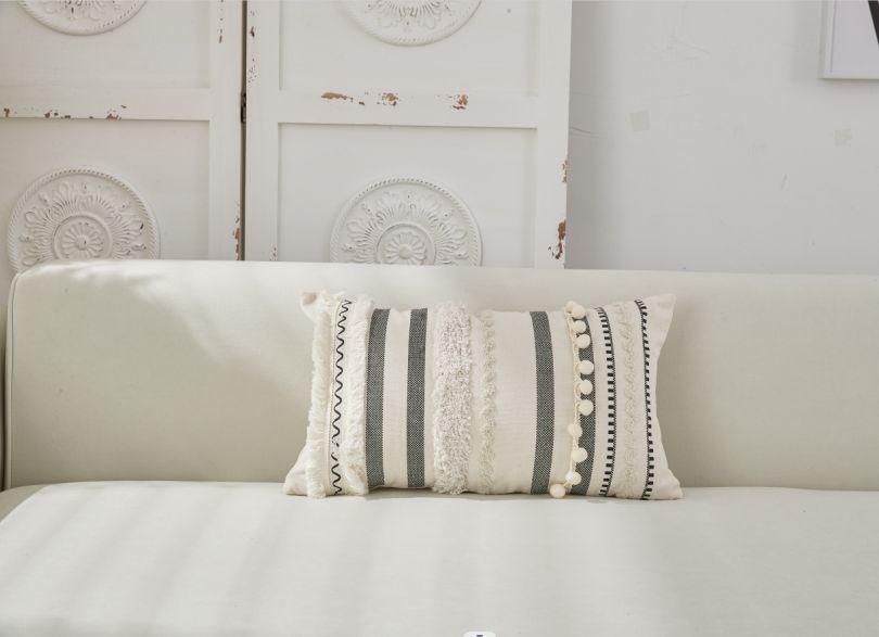 Fundas diseño boho con pompón