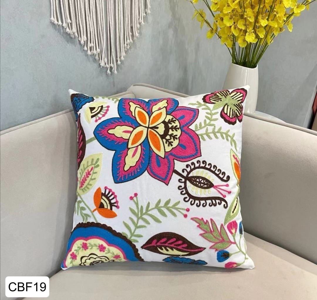 Fundas de cojines  bordadas