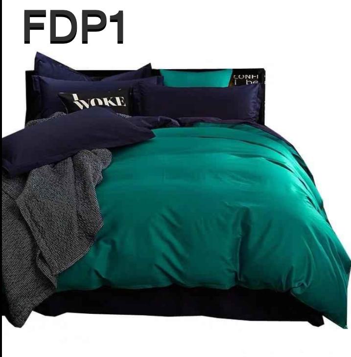 Funda de plumón bicolor