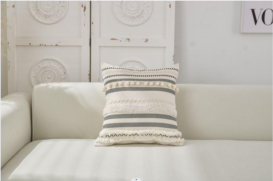 Fundas diseño boho con pompón