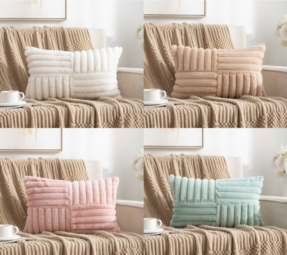 Funda de cojín extra suave rayas