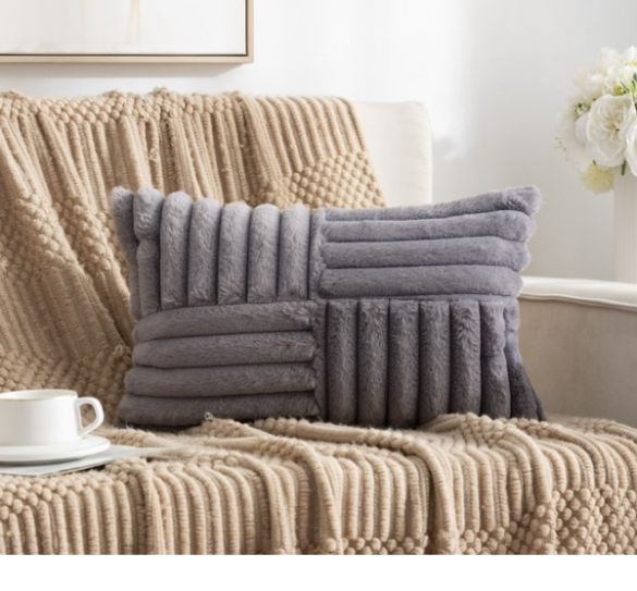 Funda de cojín extra suave rayas