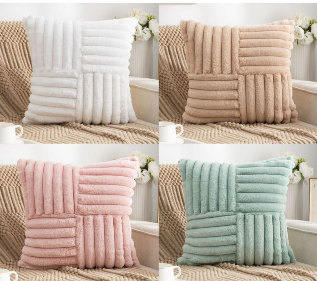 Funda de cojín extra suave rayas