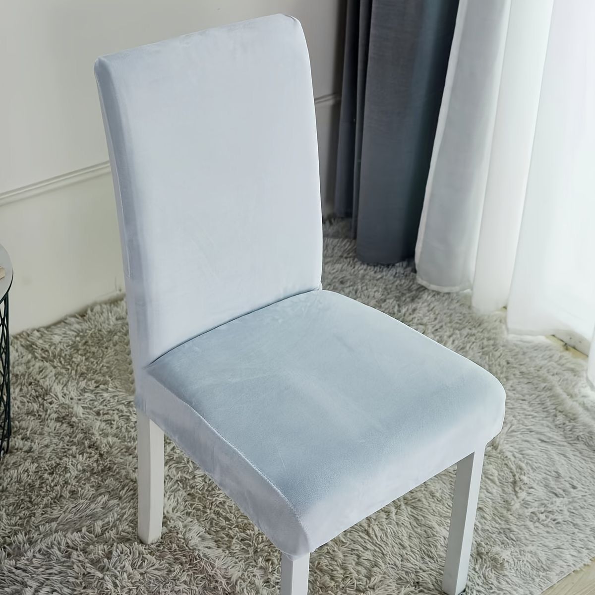 Pack de 6 fundas de sillas, en terciopelo.