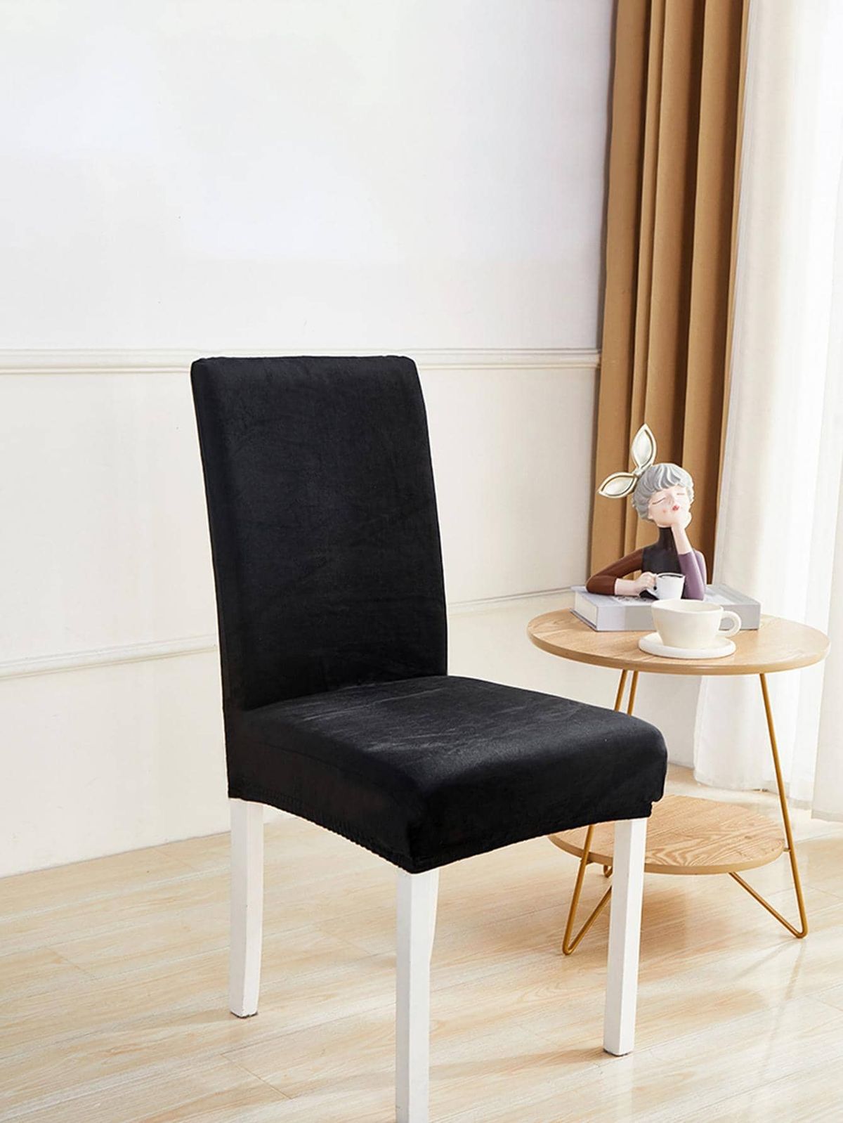 Pack de 6 fundas de sillas, en terciopelo.