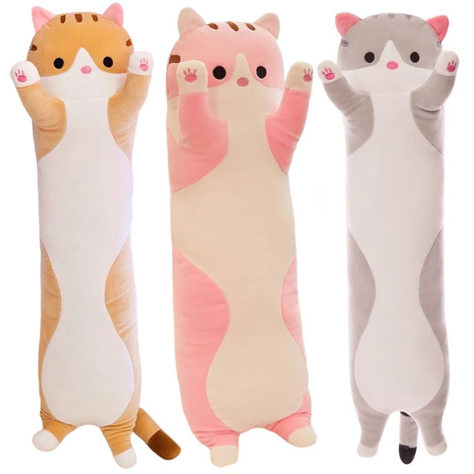 Peluche gato largo 70cm