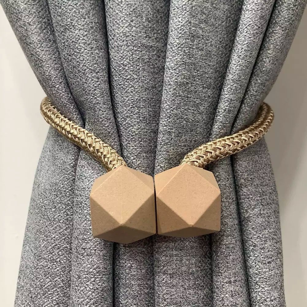 Set 2 abrazaderas de cortinas magnetica