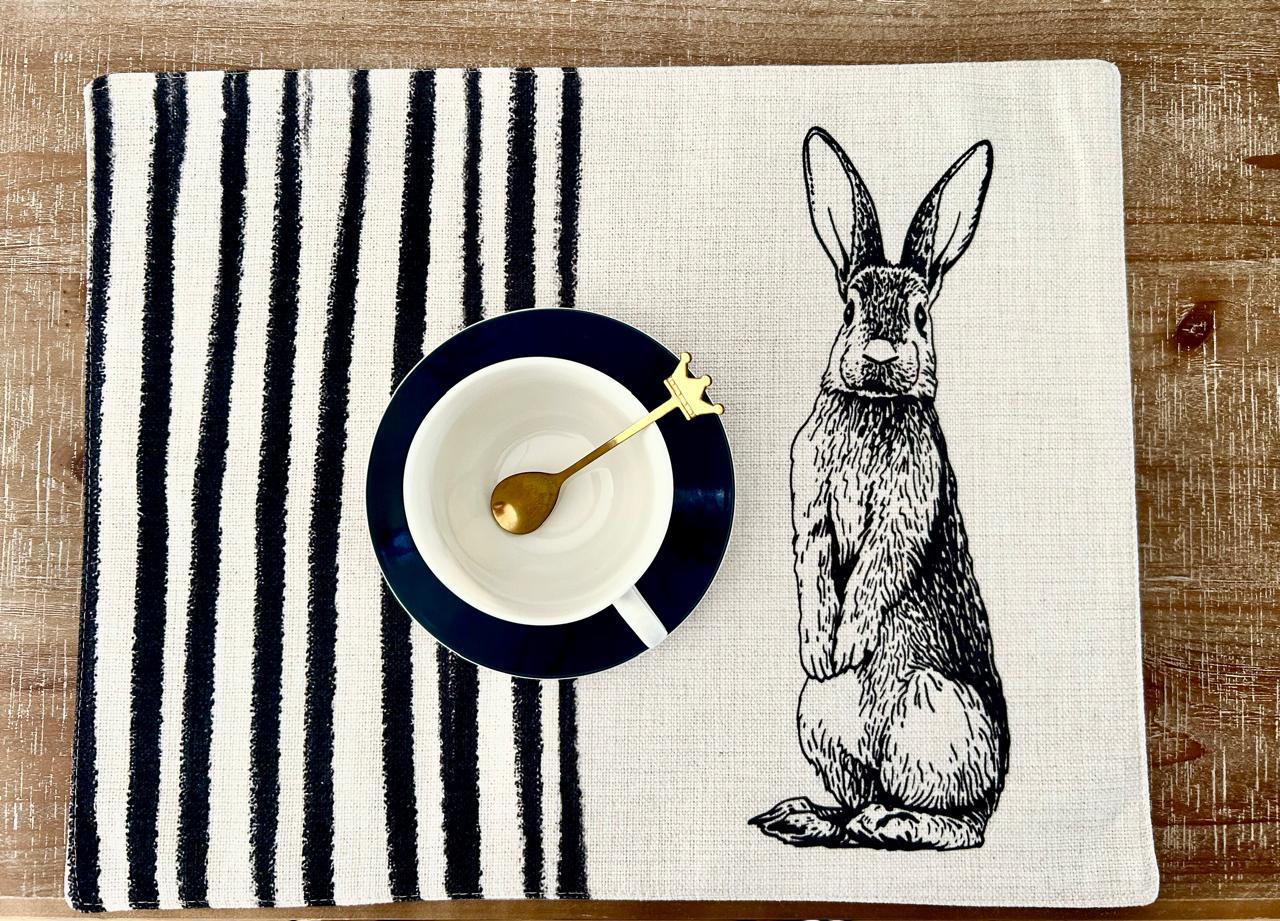 set de 6 individuales repelentes en  lino