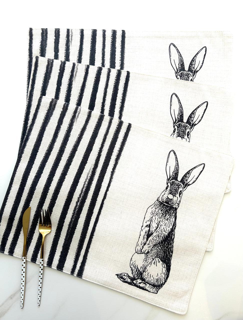 set de 6 individuales repelentes en  lino