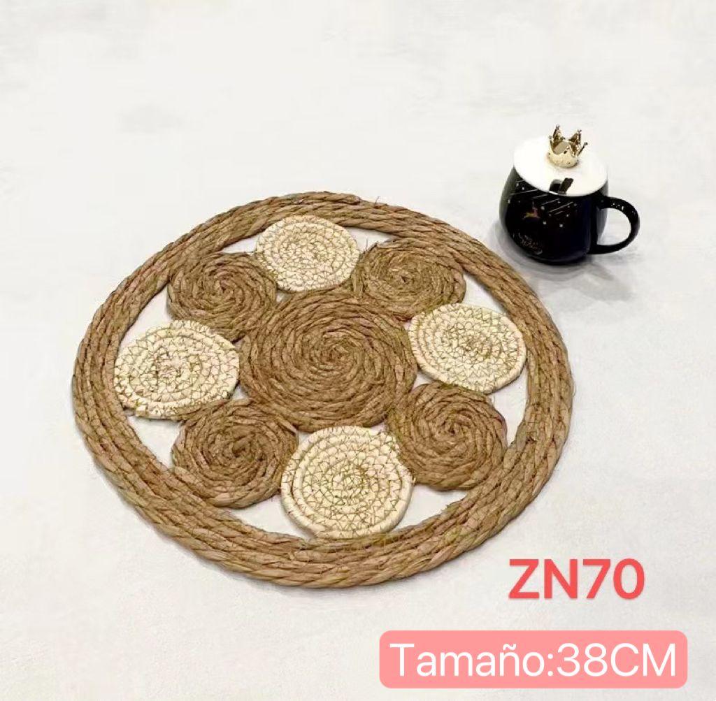 Individuales fibra  de yute