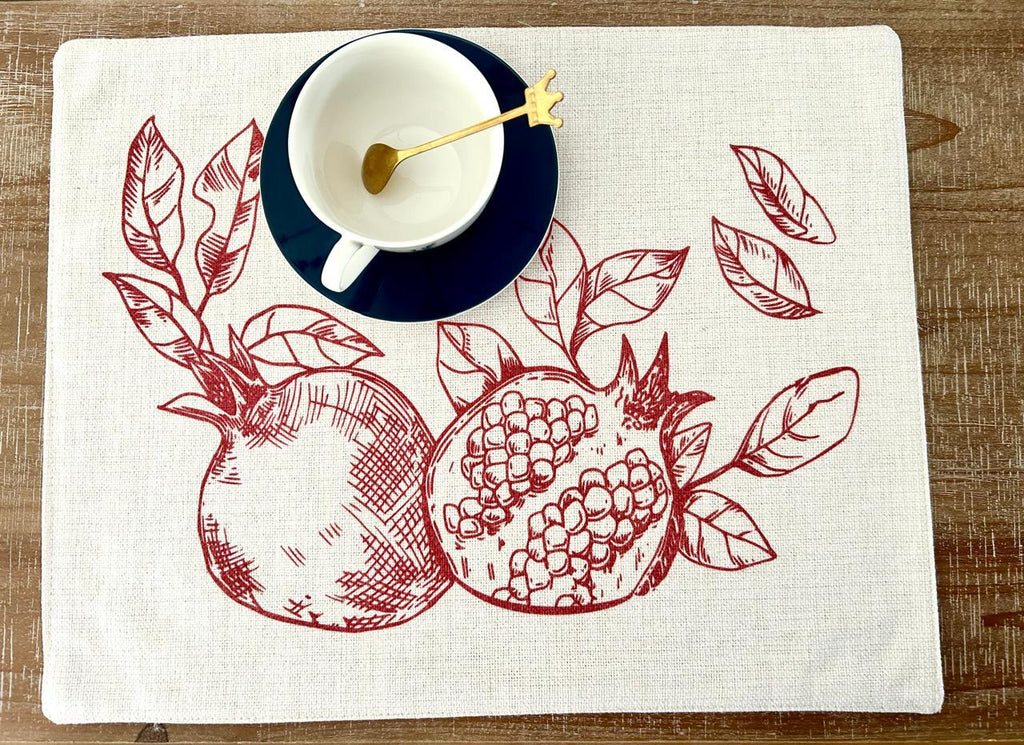 set de 6 individuales repelentes en  lino