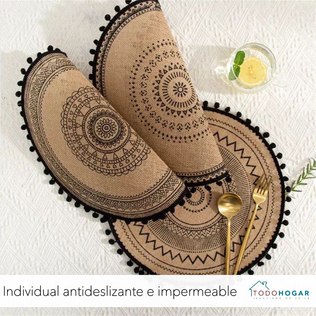 Individuales antideslizante e impermeable