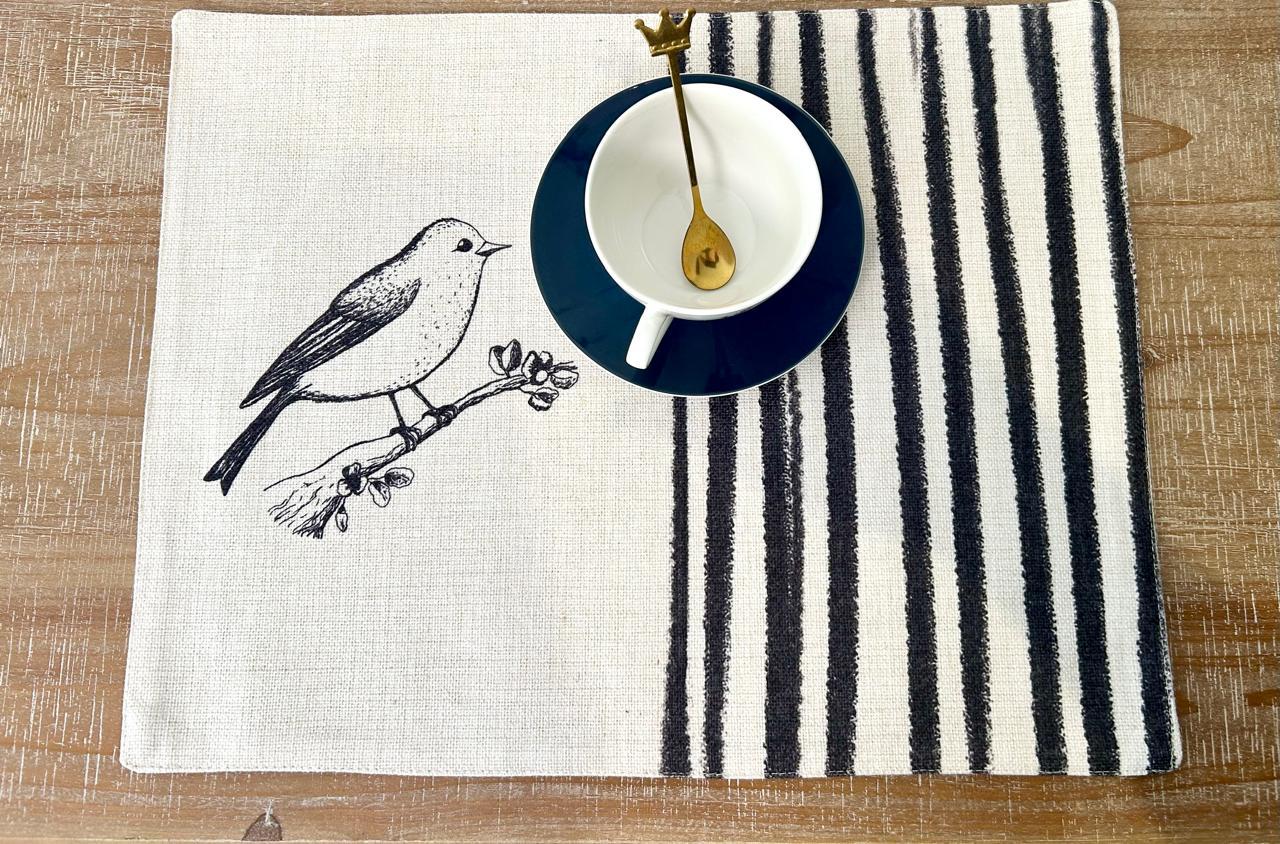 set de 6 individuales repelentes en  lino