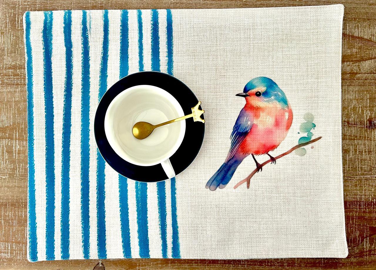 set de 6 individuales repelentes en  lino