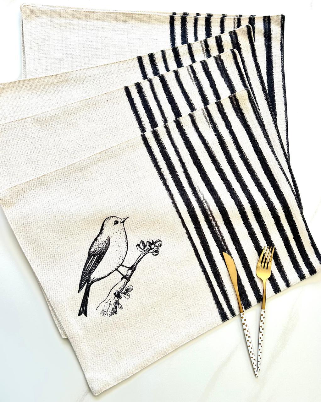 set de 6 individuales repelentes en  lino