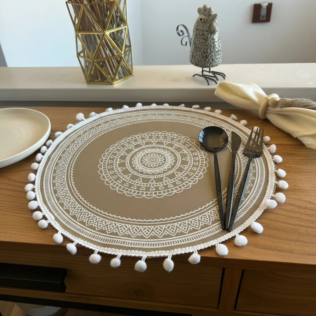 Individuales Redondos repelentes, M02