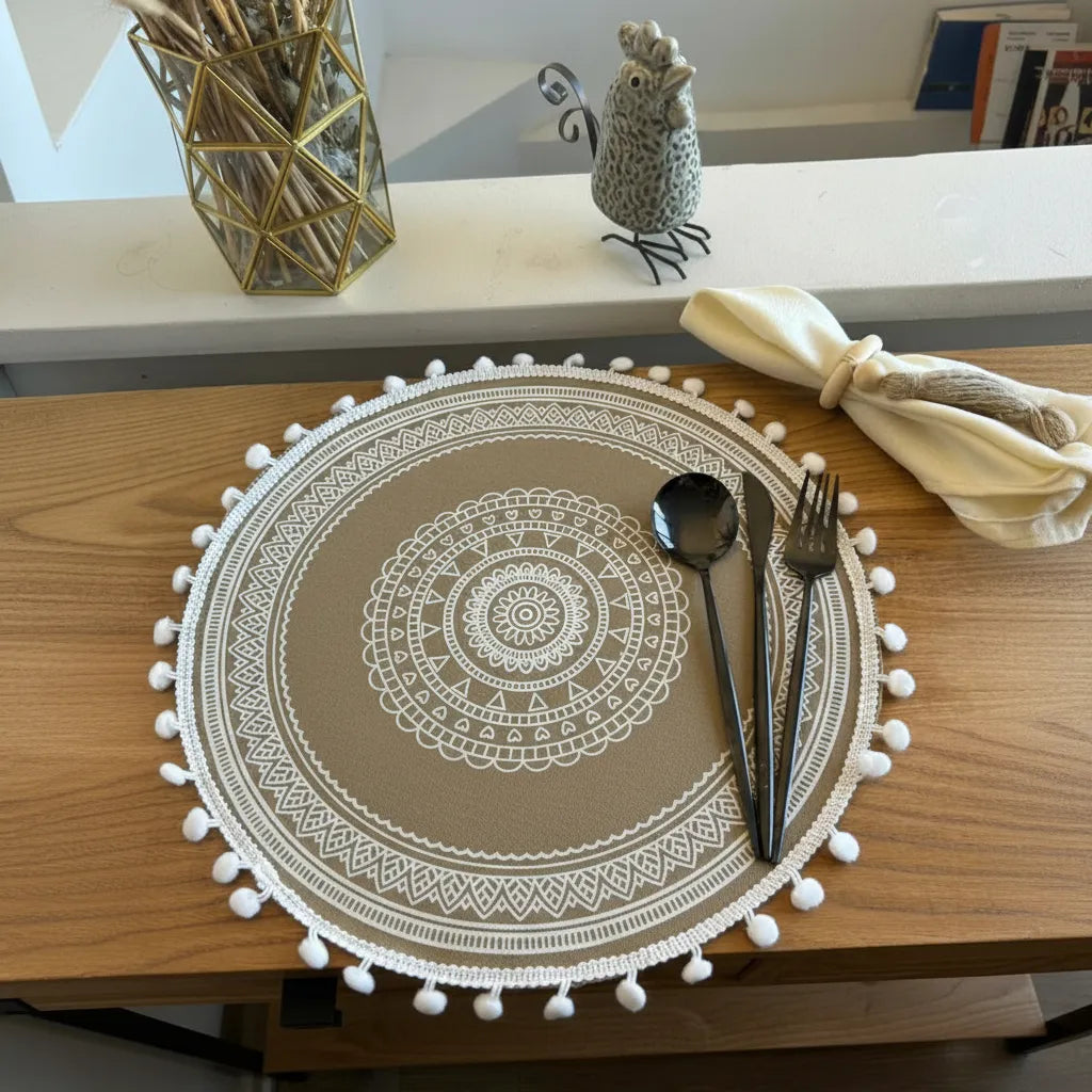 Individuales Redondos repelentes, M02