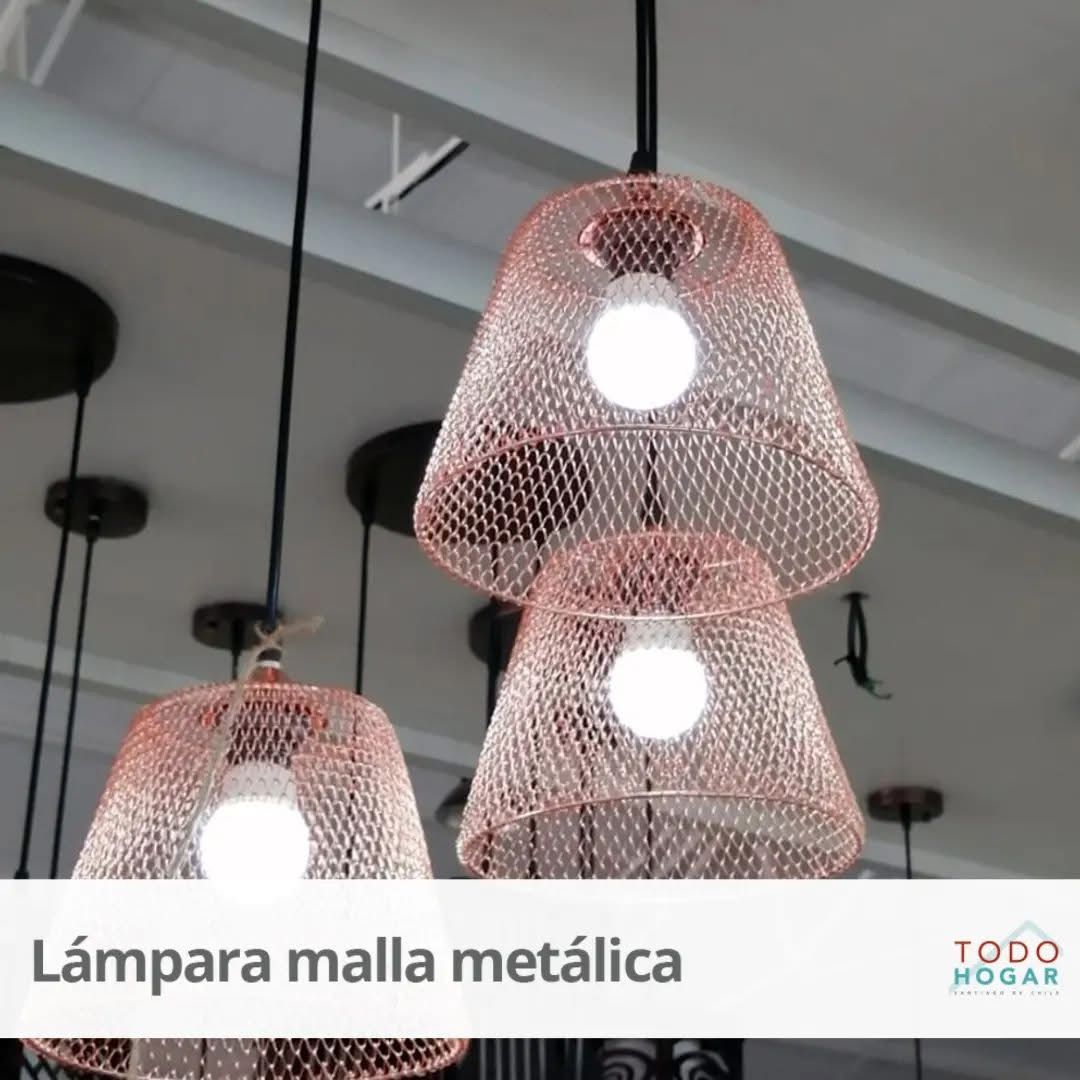 Lámpara malla metálica