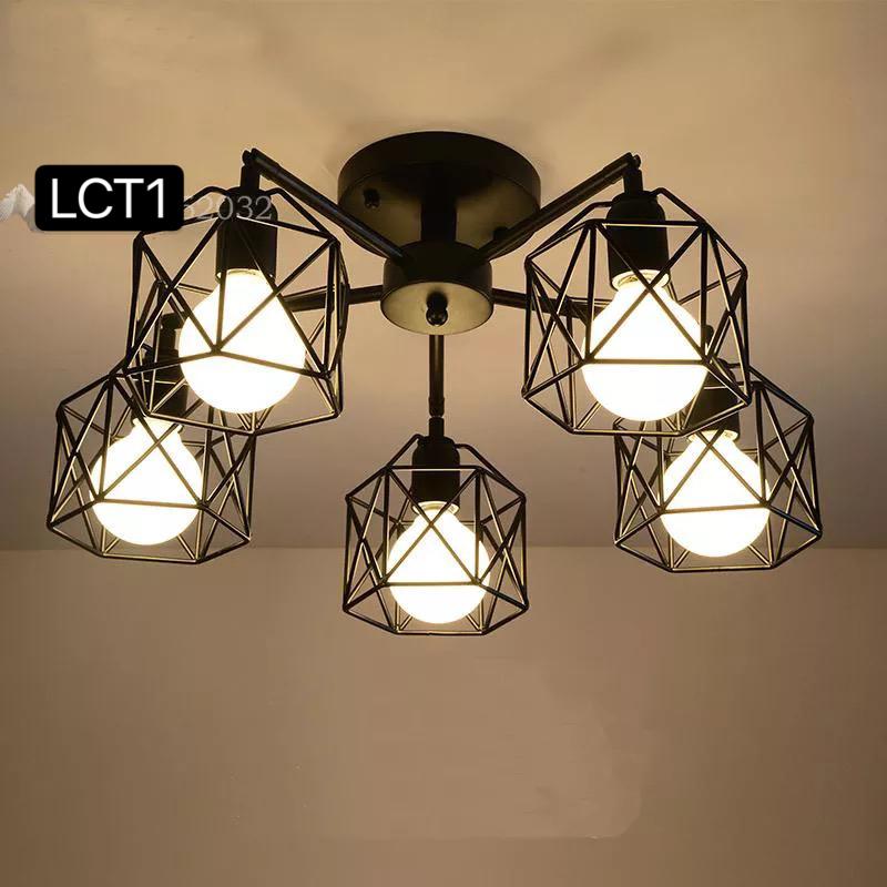 Lámpara metálica de techo