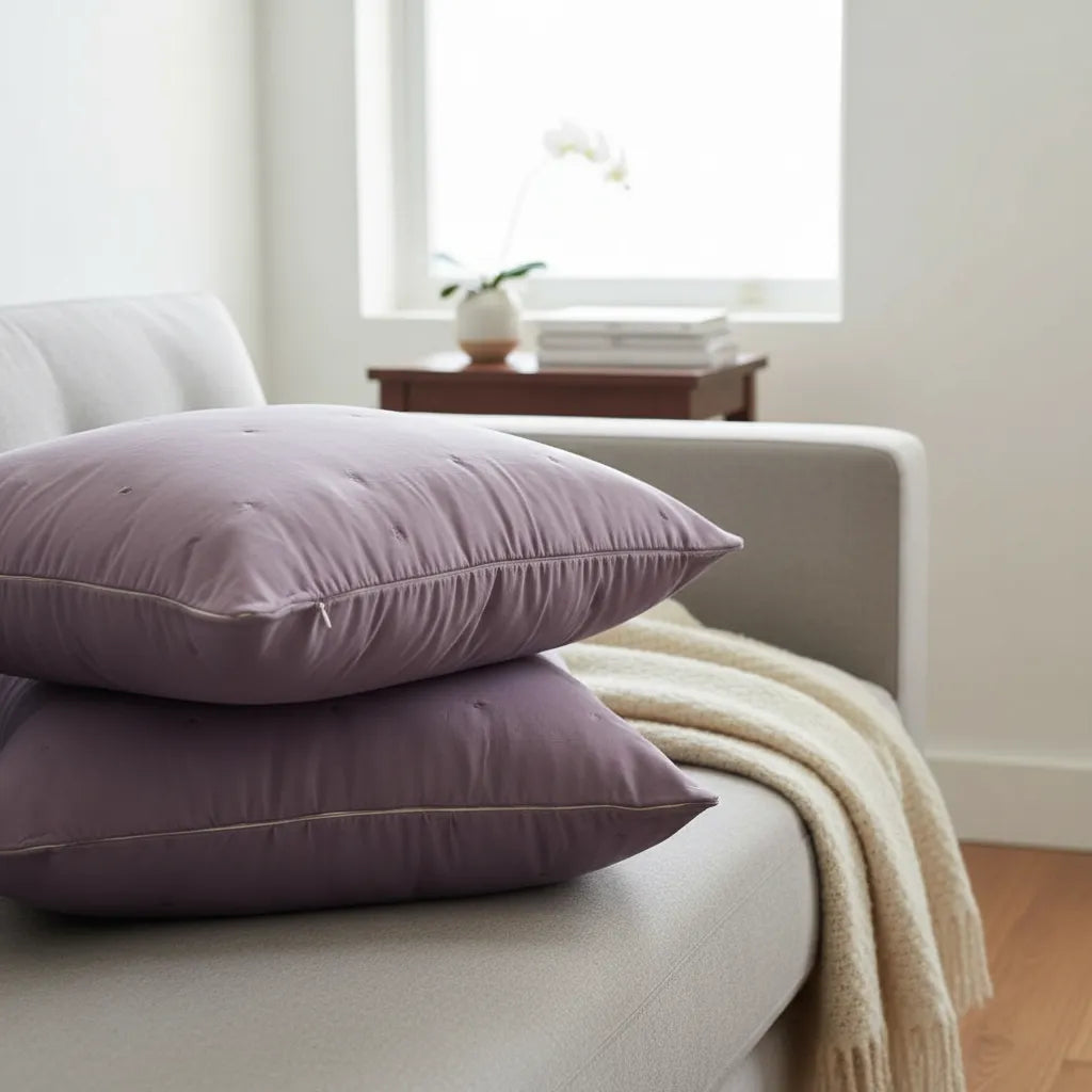 Cojin  Bordado 60×60 Cm · Algodón · Lavanda