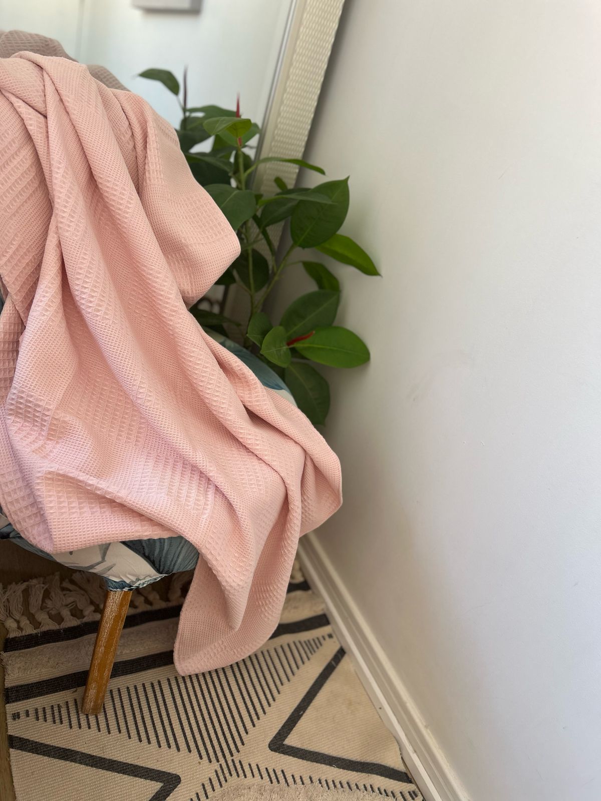 Manta  color rosa, 1.20cm x 1.80cm