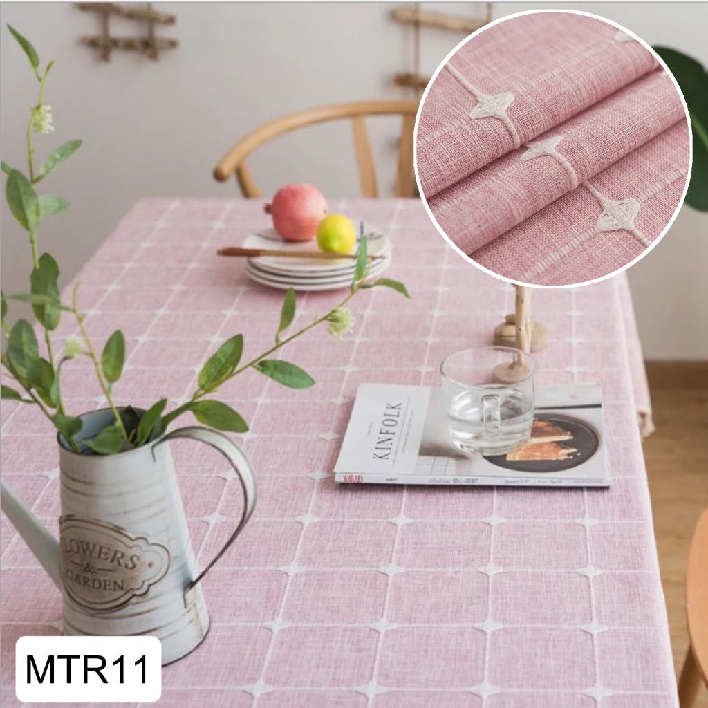 Manteles combinados  de lino