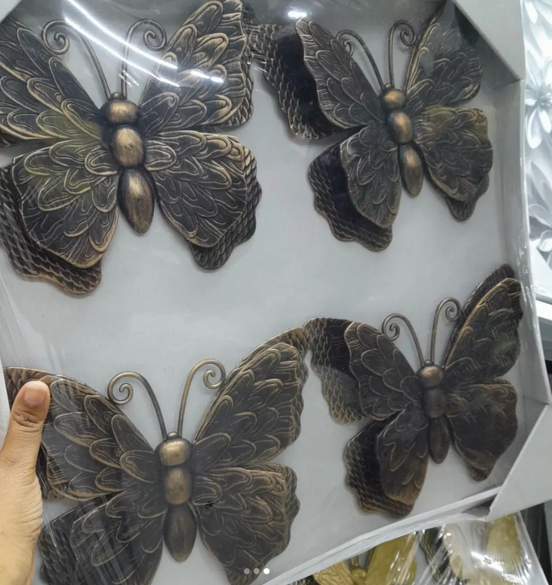 Set  de 4,  mariposas