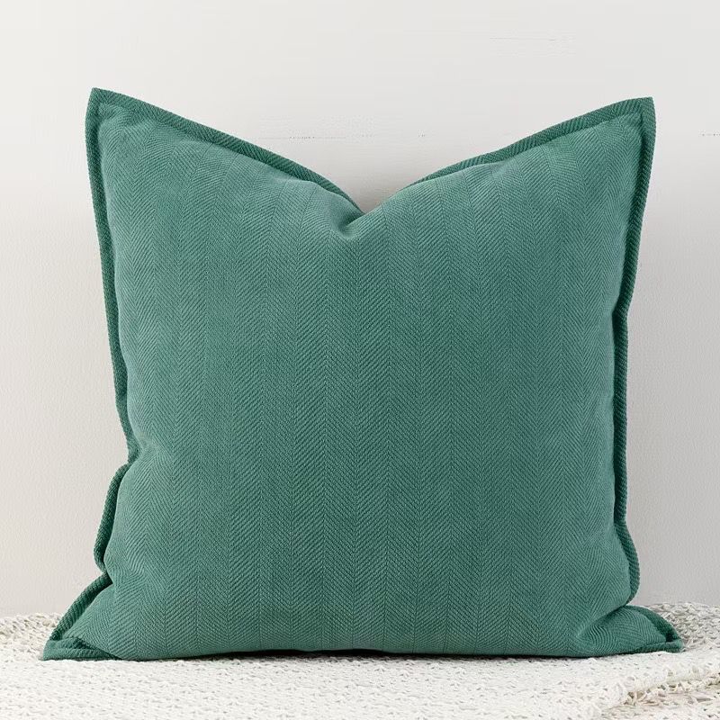 Fundas de cojines chenille liso