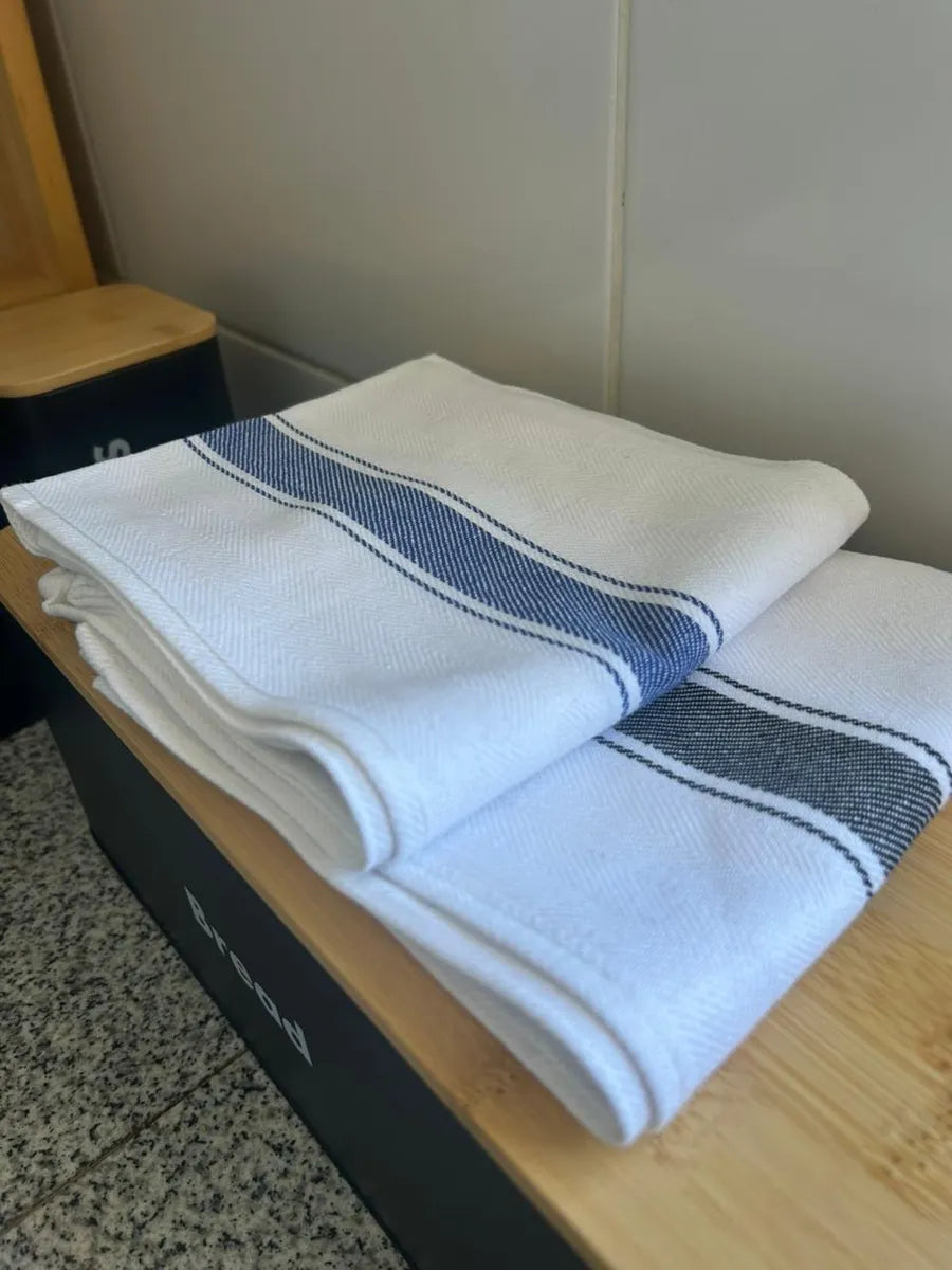 Set De 2 Paños De Tela Rectangulares 50x70cm - Franjas