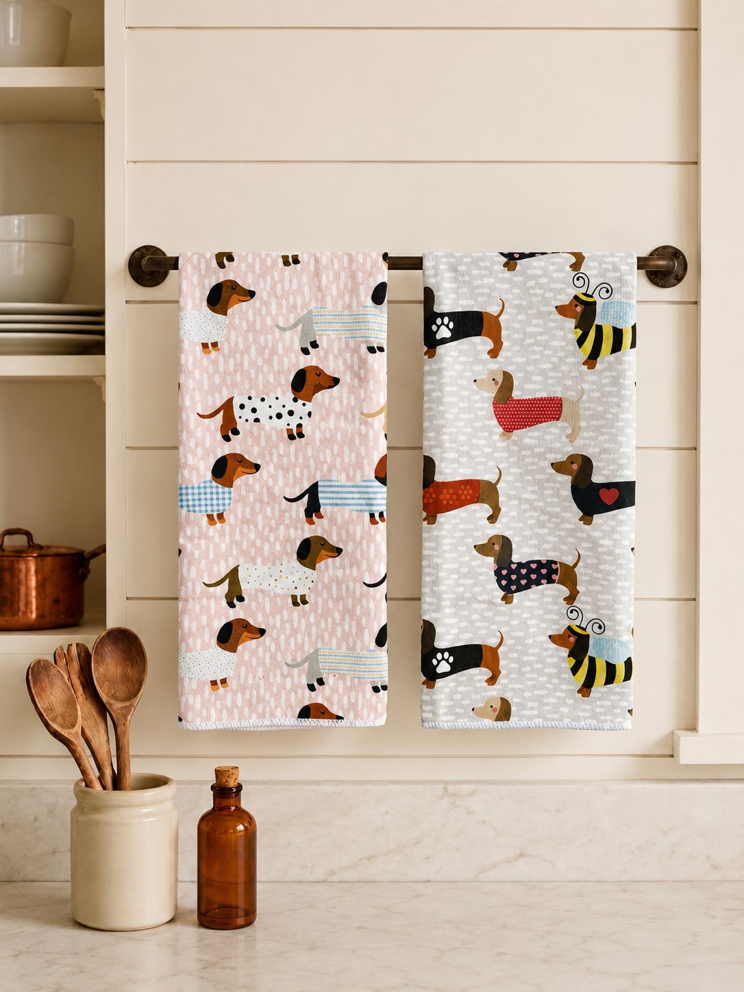 Set De 2 Paños De Tela Rectangulares 45cmx70cm - P. S