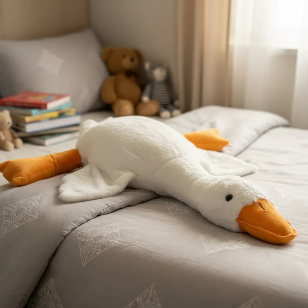 Peluche Ganso Gigante 90×60 Cm · Afelpado Suave · Decoración