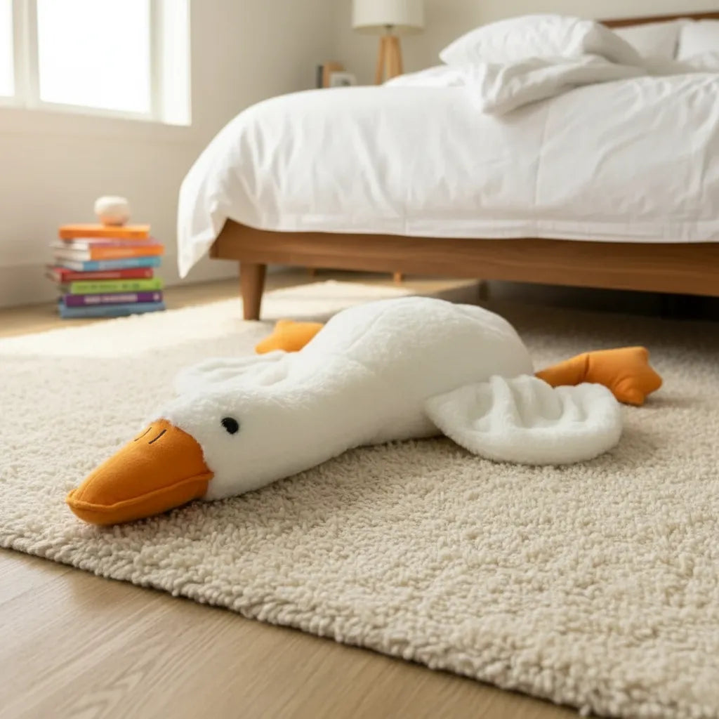 Peluche Ganso Gigante 90×60 Cm · Afelpado Suave · Decoración