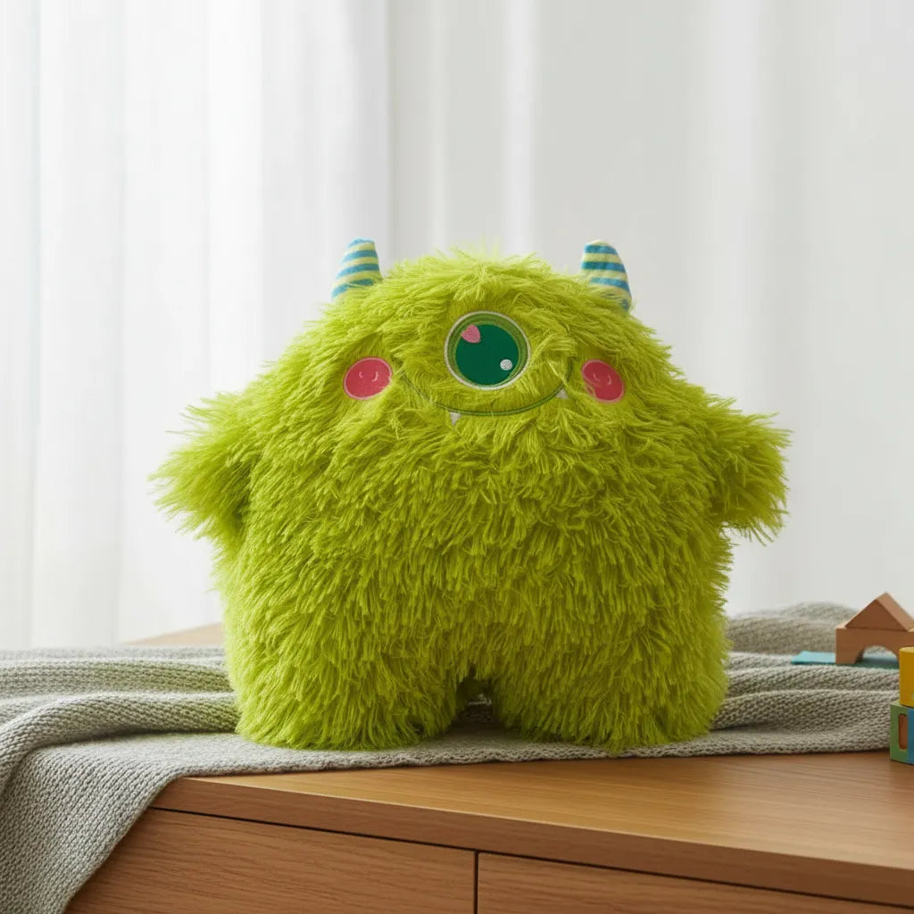 Peluche Monstruo Verde De Felpa Extra Suave 45 Cm