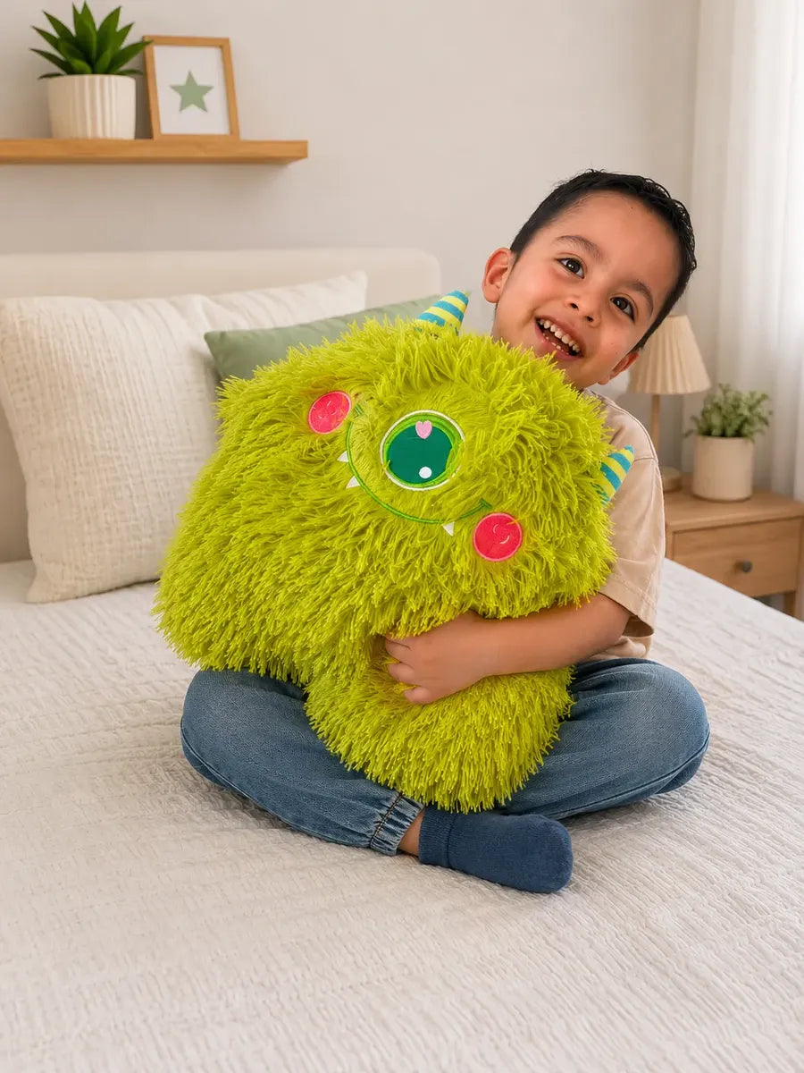 Peluche Monstruo Verde De Felpa Extra Suave 45 Cm