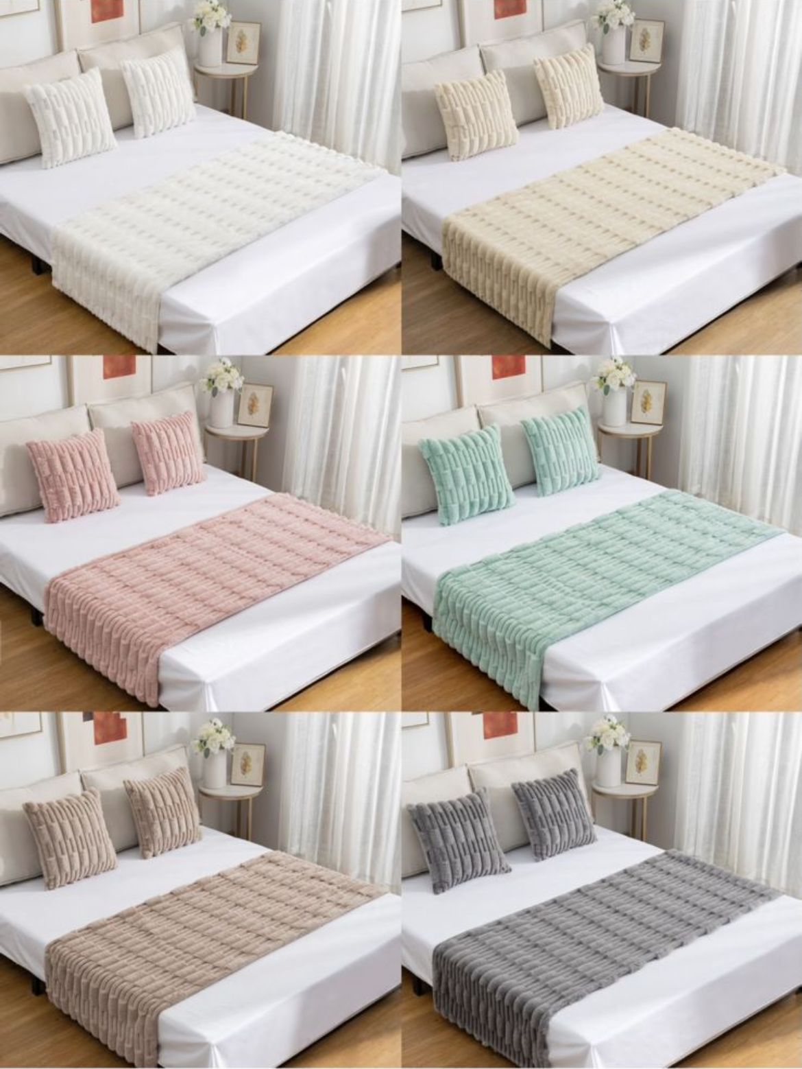 Kit de piecera con + 2 fundas  extra suave, bambu