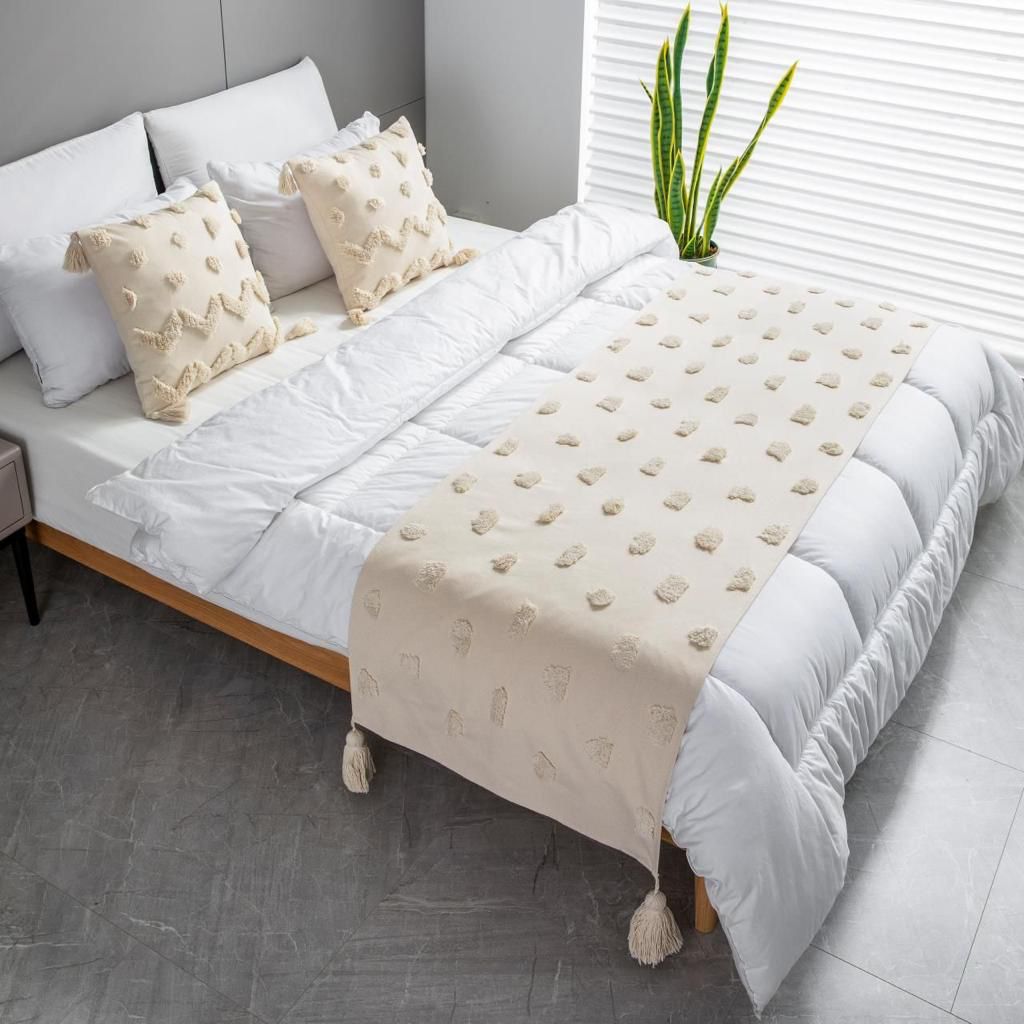 Set de piecera boho + 2 fundas